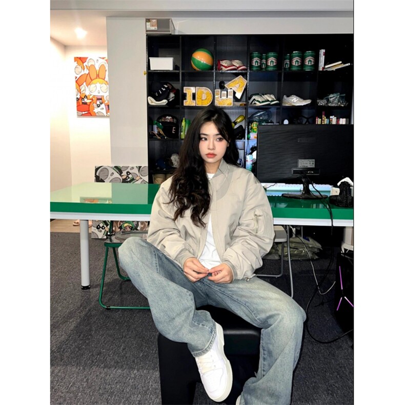 jk0230批85限128潮牌美式设计感棒球服夹克外套上衣，男装夹克，电商A089-1
