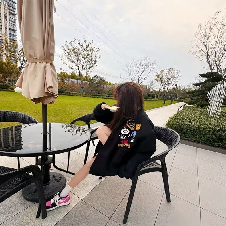 美式高街徽章贴布设计感刺绣棒球服男秋冬季夹棉加厚宽松潮牌夹克,男装夹克,星座218-8