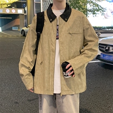2025秋季新款中性风户外夹克男撞色翻领外套DSA157B-J2507-特P85，男装夹克，电商A157B