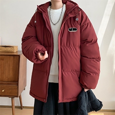 棉衣男冬季新款港风宽松连帽加厚羽绒棉服学生棉服MF500-P69，男装棉衣，星座214-3