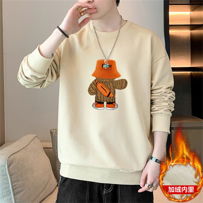 外贸跨境现货2025秋冬加绒新款情侣休闲印花套头卫衣JR201-P19，男装卫衣，星座1816-2（原1210–2）