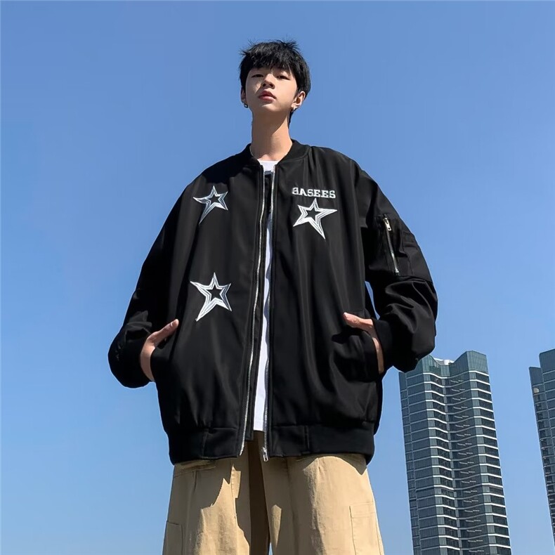 青春流行男春季夹克文艺潮外套J8095P58,男装夹克,星座1116-2