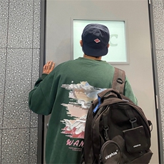 23秋季新款320G华棉圆领卫衣面布棉WH3220-P35控58，男装卫衣，电商B370