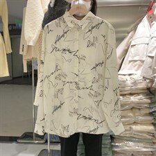 新款涂鸦线条衬衫，女装衬衫，锦雅(6F)