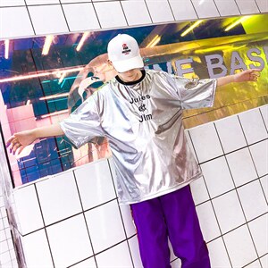 大货足 2019开学季夜店表演hiphop舞台表演出T恤团队KK117 特P35图片