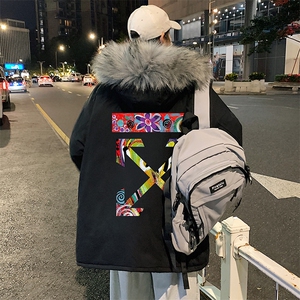 MM48169-P130 冬季大毛领棉衣男士大码加厚棉袄男棉服图片