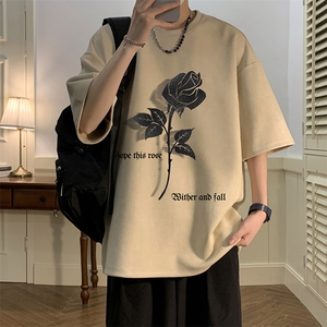 麂皮绒短袖t恤男大码半袖男 JD82279-P25图片