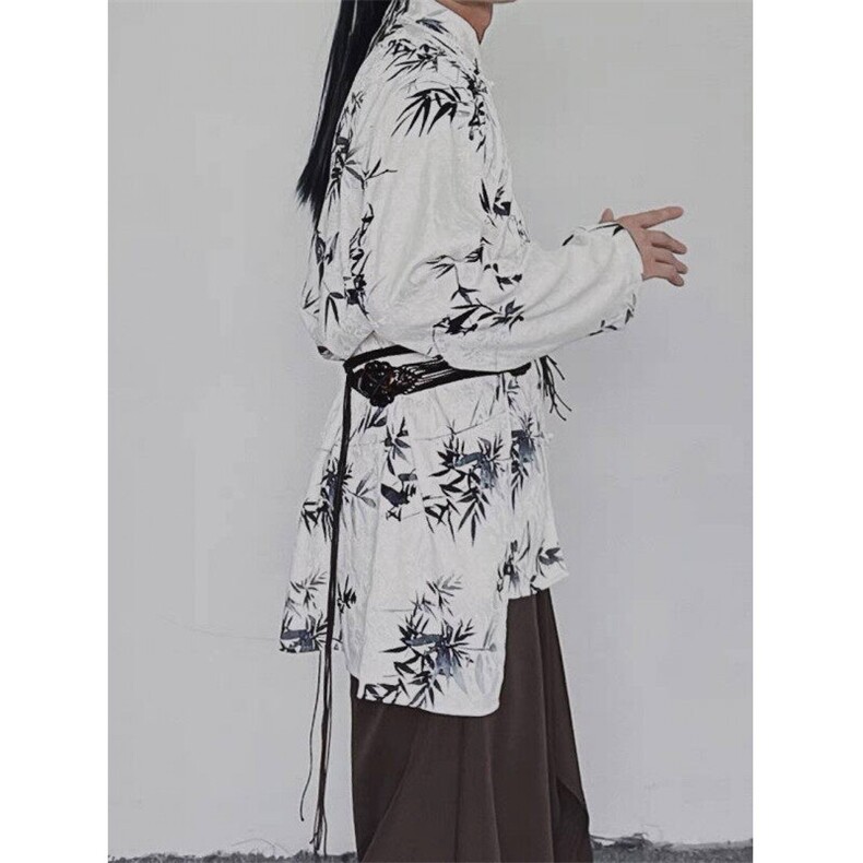 W9261-P58网图现货春季新款新中式风衬衫小众设计感长袖衬衣,男装衬衫,星座1608-2