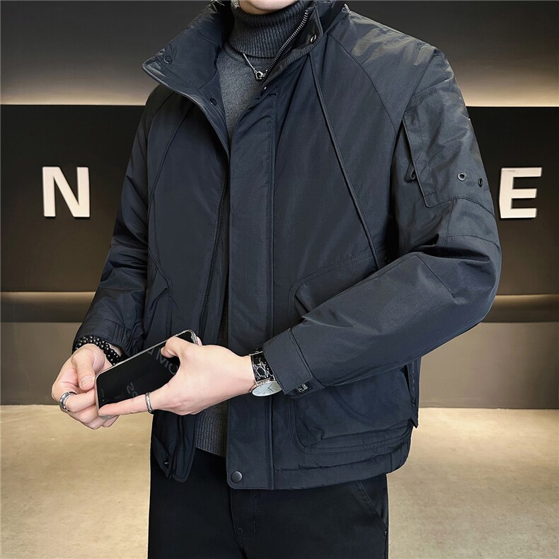 2532-P238-M-3XL标90绒店主风简约休闲立领简约男士百搭羽绒服,男装羽绒服,电商B255