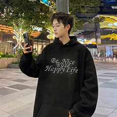 珍珠连帽卫衣潮牌男款休闲情侣外套秋冬XZ225-3-WY11-P55控855，女装短外套，星座225-3