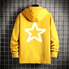 连帽夹克男大码胖子棒球服上衣外套网格挂拍JK65286-P45，男装夹克，电商A040A
