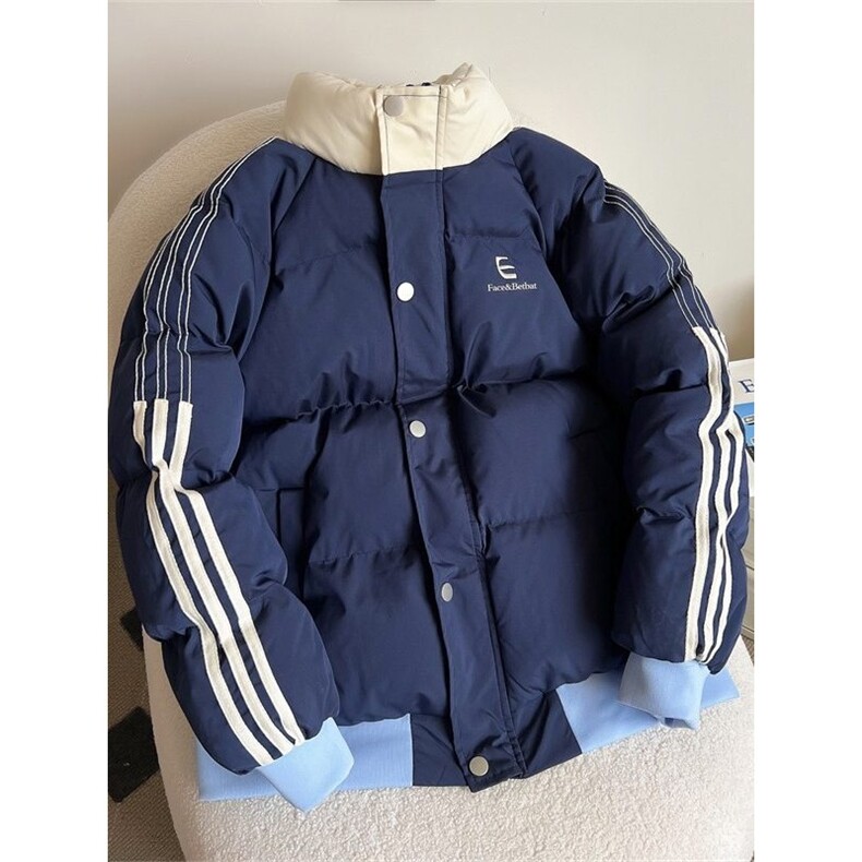 1506-1/MB5341/P64美式三条杠棉服男冬季加厚保暖棉衣外套情侣款图片