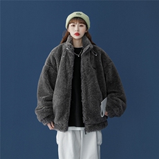 1中性风冬季宽松百搭棉服男羊羔毛情侣棉衣男外套男7956P105控149，女装棉衣/棉服，星座226-2