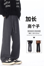 雪尼尔人字纹休闲裤子男士春秋季高个子KZ090加长，男装休闲裤，电商B312