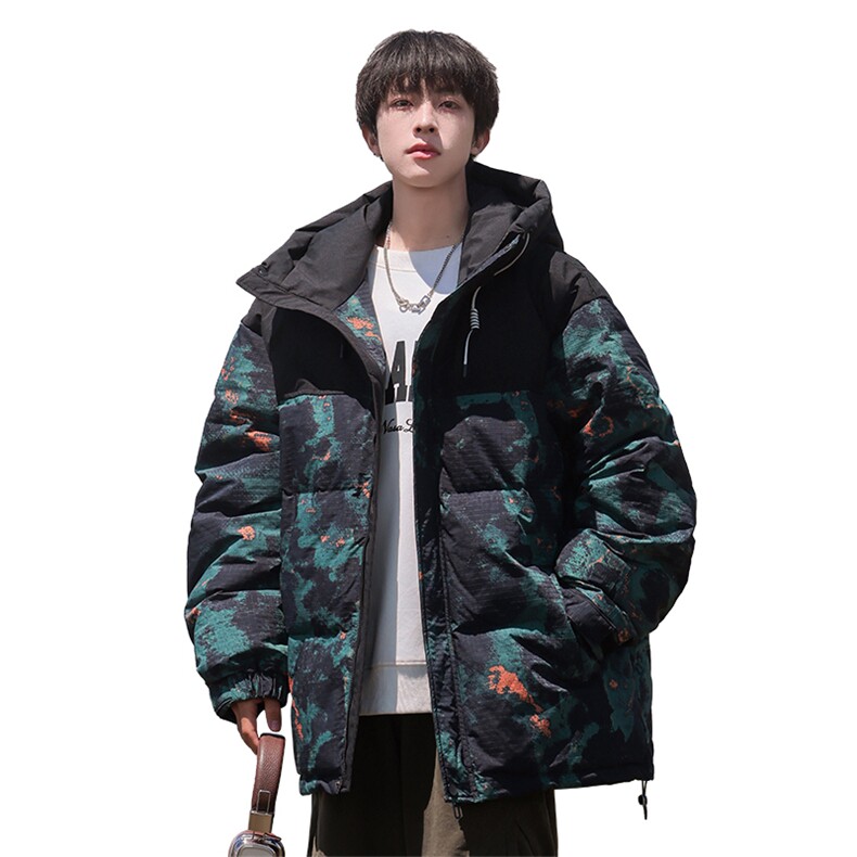 Y0302-P230冬季新款90白鸭绒连帽印花羽绒服外套,男装羽绒服,星座109