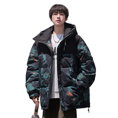 Y0302-P230冬季新款90白鸭绒连帽印花羽绒服外套，男装羽绒服，星座109