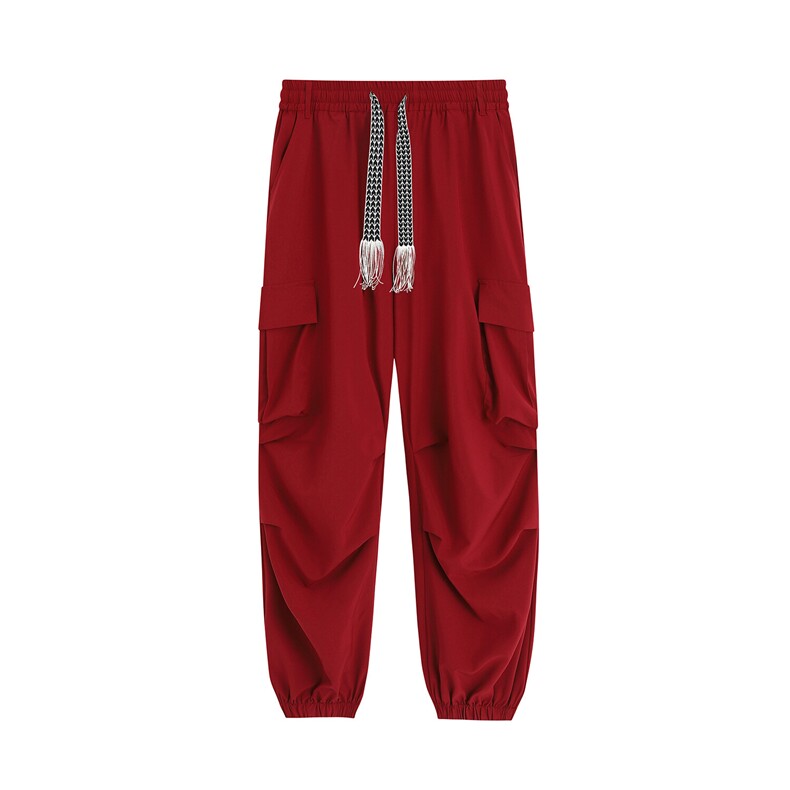 大口袋束脚冰丝休闲裤K105平铺92%聚酯纤维8%氨纶(S-2XL)TP22,男装休闲裤,电商A088