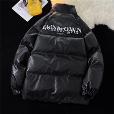 1港风鳄鱼纹手塞棉大码M-5XL夹克PU皮棉服外套男8507P120控158，男装夹克，星座226-2