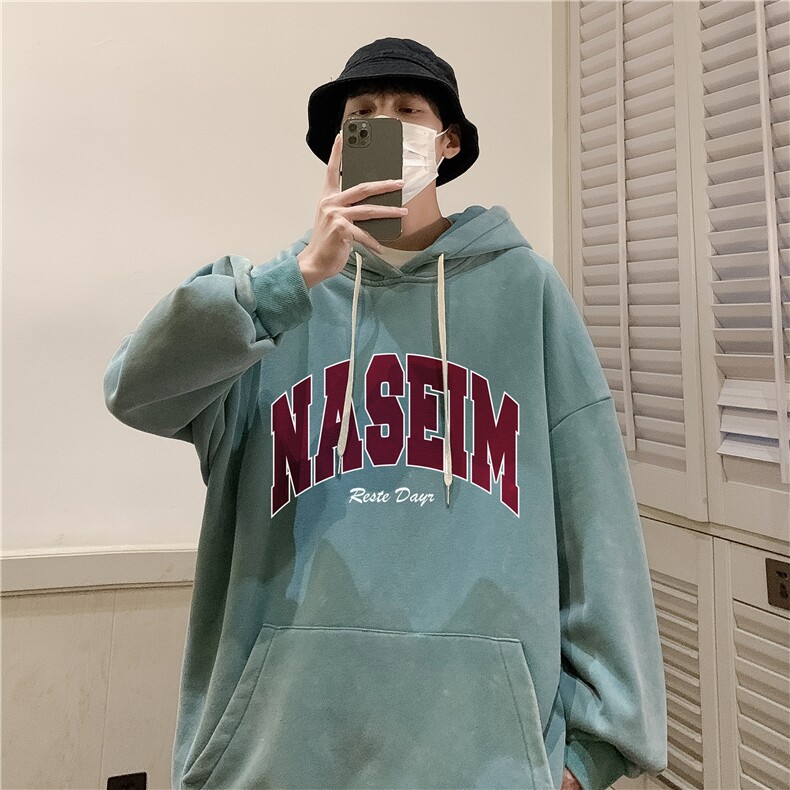 加绒新款港风宽松连帽套头卫衣X5685-常规P70控88-加绒P80控98,男装卫衣,电商A061-1