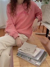 2022超流行的粉色系卫衣减龄款，女装卫衣/绒衫，SPARKS OF FIRE