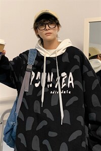 连帽卫衣男士秋季潮流牌ins宽松百搭连帽长袖上衣春秋款休闲外套图片