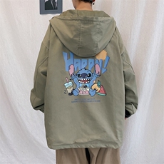 JK41077-P85纯棉连帽夹克男士大码工装夹克男外套男，男装夹克，电商A040