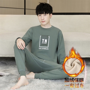 秋冬保暖内衣男士秋衣秋裤加绒加厚青少年学生套装TZ3136-P67图片