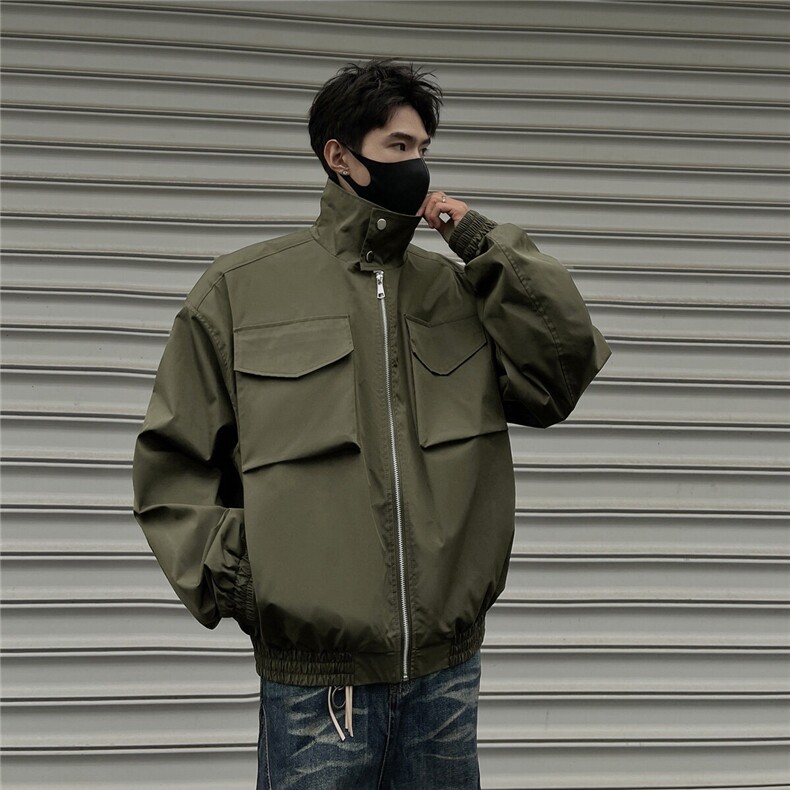 黑墙春装飞行服冲锋衣夹克短款外套男装25春季拉链衫上衣S380特78,男装夹克,电商A233-1