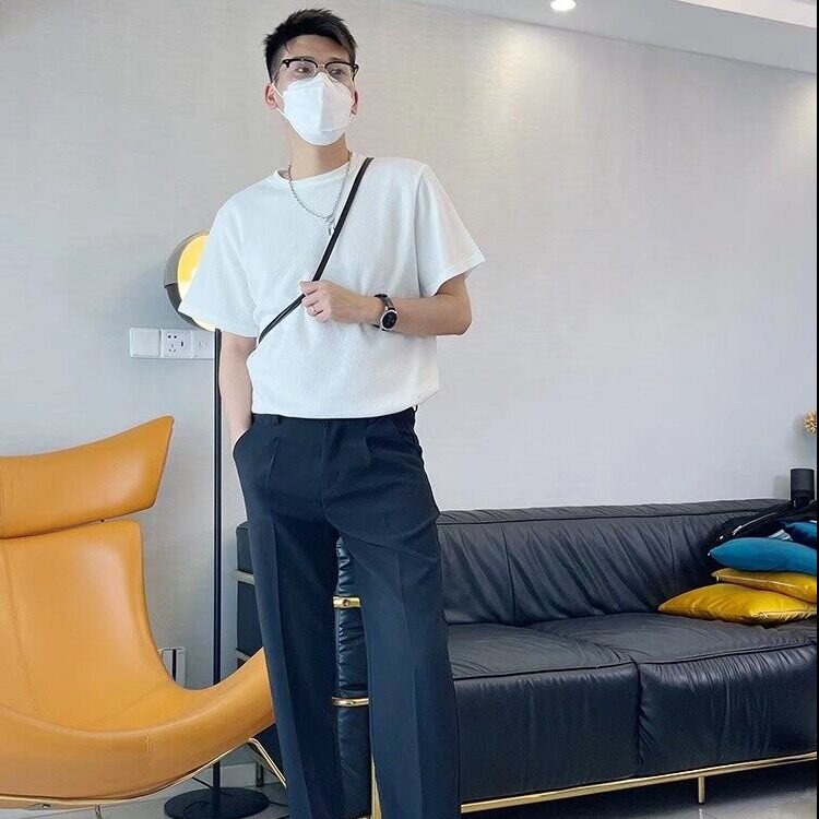 纯棉男士短袖t恤夏季衣服男装纯色全棉体恤纯白t透气打底衫圆领,男装T恤,星座1210-1