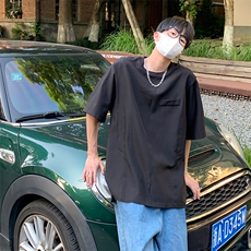 特P40无差价新款夏季设计感百搭潮流短袖T恤-HT10178港风1，男装T恤，电商A003