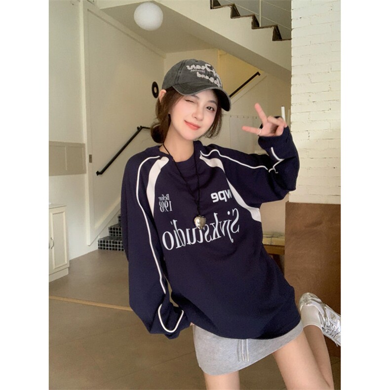 Q0106-P45男女情侣装卫衣早秋2024宽松印花外套韩版上衣,女装短外套,星座617A-2