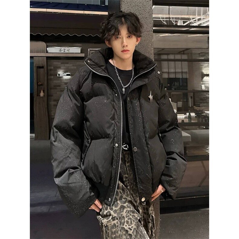1506-1/MD8381/P79大红色羽绒棉服时尚加厚大码过年棉衣男女款,男装棉衣,星座1506-1