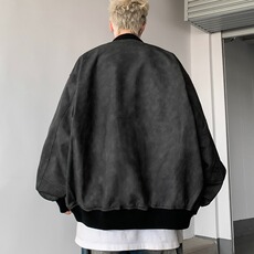 2024美式高街立领PU皮夹克外套hiphop潮牌字母印花皮衣PY142-P77，男装皮衣，星座313A-2