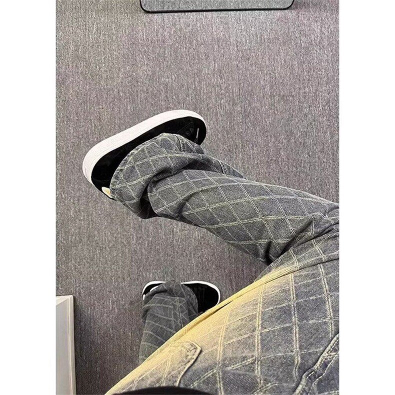 水洗弯刀牛仔裤男潮牌痞帅炸街裤子美式高街微喇叭裤LB00899-p52,男装牛仔裤,星座1008