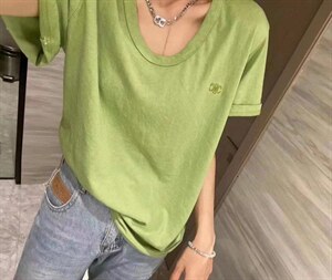 夏季绣花超薄短袖T图片