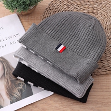 帽子女秋冬季包头帽韩版潮套头帽堆堆帽休闲针织头巾帽，帽子，九月九羊绒