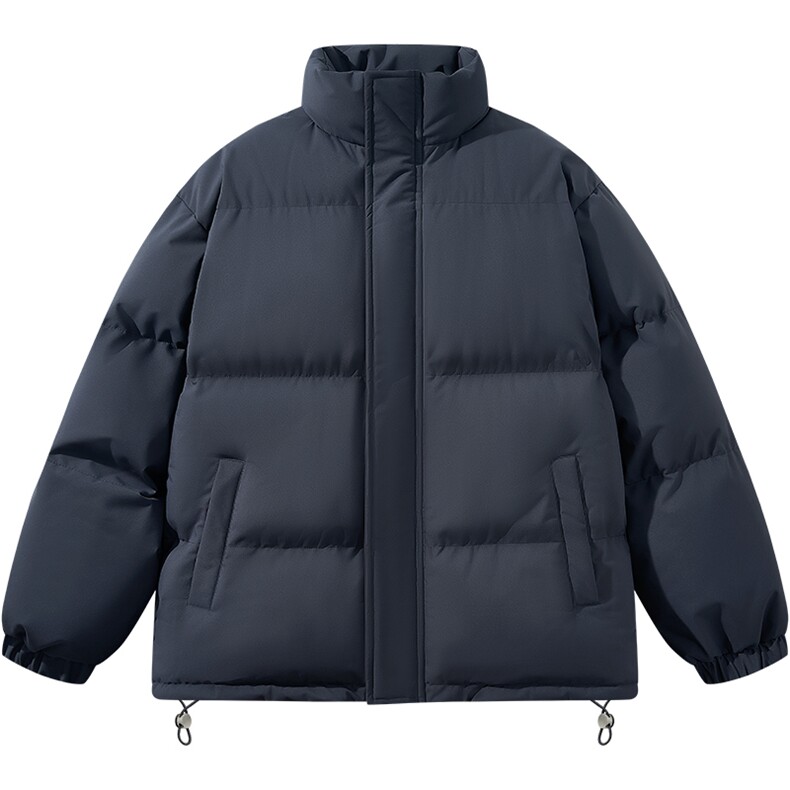 抖音得物2025新款立领棉衣纯色情侣款保暖棉衣面包服35332-P55,男装棉衣,星座717