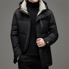 连帽羽绒服冬季男中长款中青年男士冬装外套上衣DFLDY8007-P310,男装羽绒服,电商B212（原钱塘6029）