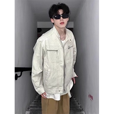 美式百搭潮牌外套男秋冬款复古立领工装哈灵顿夹克JK103，男装夹克，星座1116A（原606A-3）