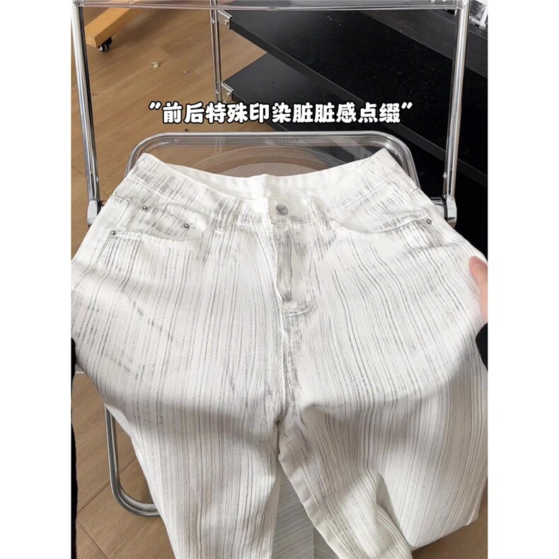 xz905-Z094#特P38美式高街宽松阔腿牛仔裤,男装牛仔裤,星座905