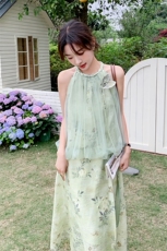 现货新风上衣+半身一片围裙1C045P-H085P155K238，女装连衣裙，红龙果