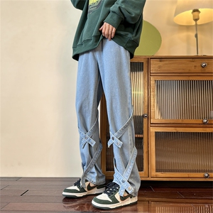 欧美高街vibe裤ins痞帅hiphop牛仔裤男高级感炸街男装N08066-P45