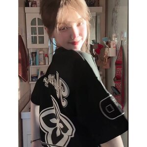 原版做工毛巾刺绣发泡印花纯棉短袖ZX0279-P35图片
