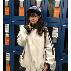 抖音得物高品质美式高街重磅结构设计拼接织带立领卫衣外套CM42，男装卫衣，电商A486