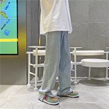 牛仔裤男秋季潮大码休闲裤子高街NT273P38，男装牛仔裤，星座1116-2