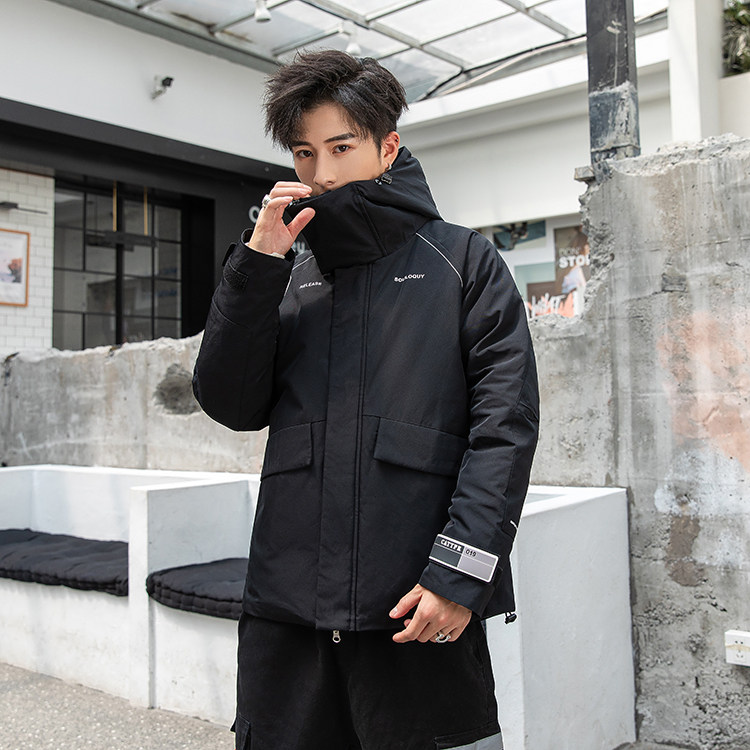 2020电商B247冬季新款韩版羽绒服白鸭绒短款大口袋潮流男910-P220图片