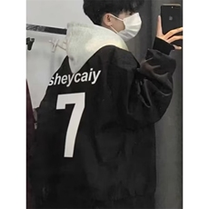 网络图现货潮流简约慵懒双层夹克日系气质原宿流行insJK5006-P42，男装夹克，星座715-7