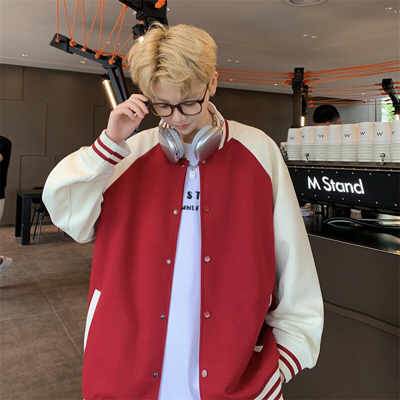 高品质夹克男!重磅潮流开衫卫衣休闲百搭棒球服外套BQ55088特p65,男装夹克,星座610B-1
