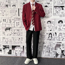 爱神丘比特以神之名dk制服西装外套男女学院风高校黑色西服套装，男装西服，星座601-1