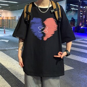 电商DSA028-DT21P71 棉 P20 2023新款圆领印花短袖男 控38图片